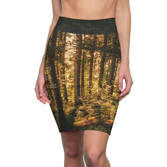 Into the Woods  Original  Women's Pencil Skirt