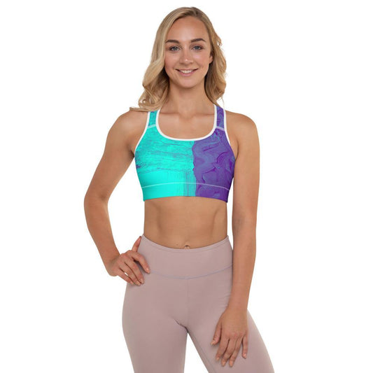 Teal WSW Padded Sports Bra - Getting All Crafty