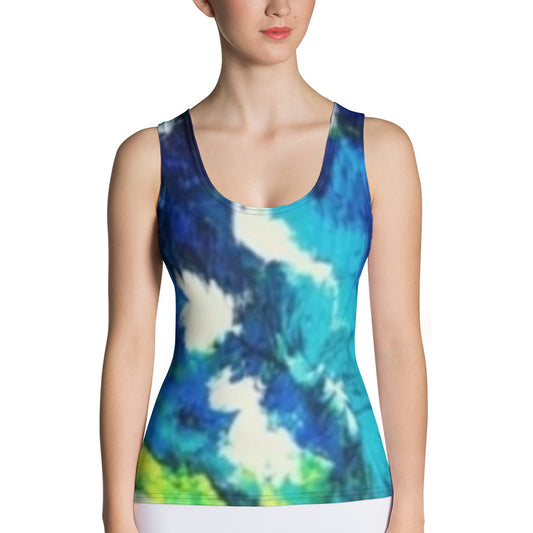 Transcendent Water Lily Handsewn  Tank Top