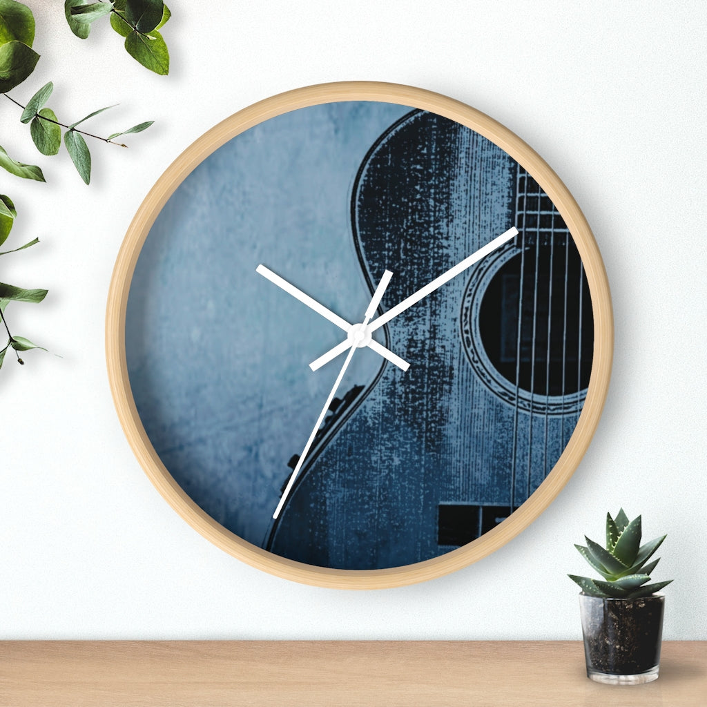 Ax In The Blues Wall clock